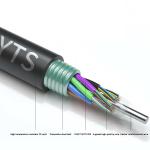 Loose Tube 8 Core Armoured Fiber Optic Cable PVC 10 KN Tensile Strength