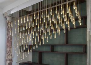 China LED Water Drop Modern Crystal Drop Lamp for Creative Restaurant bar wholesale