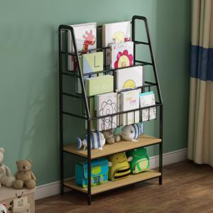 China LH Width 350mm Iron And Wood Shelves , Wood And Iron Bookshelf wholesale