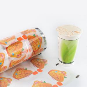 China Cup Beverages Heat Sealable PET Film Hot Sealing Drinks Eco Friendly Packaging wholesale