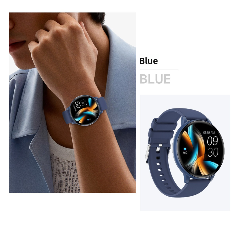 The smartwatch T6 is thin, light, fashionable, Bluetooth call, multi-functional sports watch, and a health monitoring voice assistant