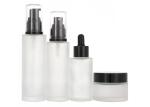 JIAZI 30g 50g Empty Cosmetic Bottles Jar Set Frosted Glass Eco Friendly