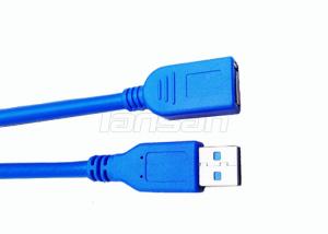 China Blue PVC Jacket High Speed Micro USB Data Cable USB 2.0 Male To Female Data Cable wholesale