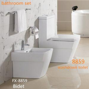 China Hot sale Ceramic Bathroom Sets Washdown One piece Toilet with Bidet and wall-hung toilet wholesale