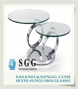 China high quality oval-shaped glass dining table wholesale