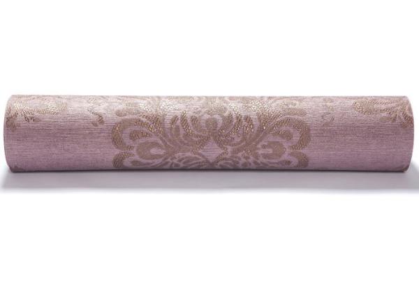 Removable Retro Vintage Wallpaper , Symmetrical Brown Floral Pattern Wallpaper