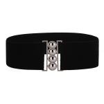 Four Ring White Dress Belt Womens 60cm Invisible Buckleless Belt