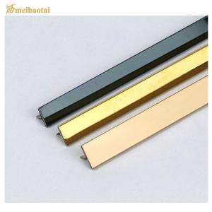 China 2440mm Length Stainless Steel Tile Trim for Easy Installation wholesale