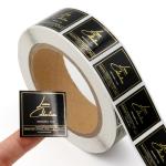 Blue gold Custom Shampoo perfume bottle stickers perfume bottle sticker design