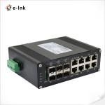 Industrial Hardened Ethernet Switch 8 Port 10 100 1000T + 4 Port 1G SFP + 2 Port