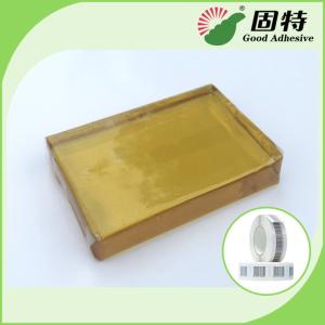 China PSA Tape For Paper Label , Yellow And Transparent Block hotmelt adhesive glue wholesale