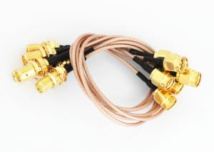 China RF Pigtail TV Coaxial Cable 1000 Ohms Insulation Resistance Gold Plated Center Contact wholesale