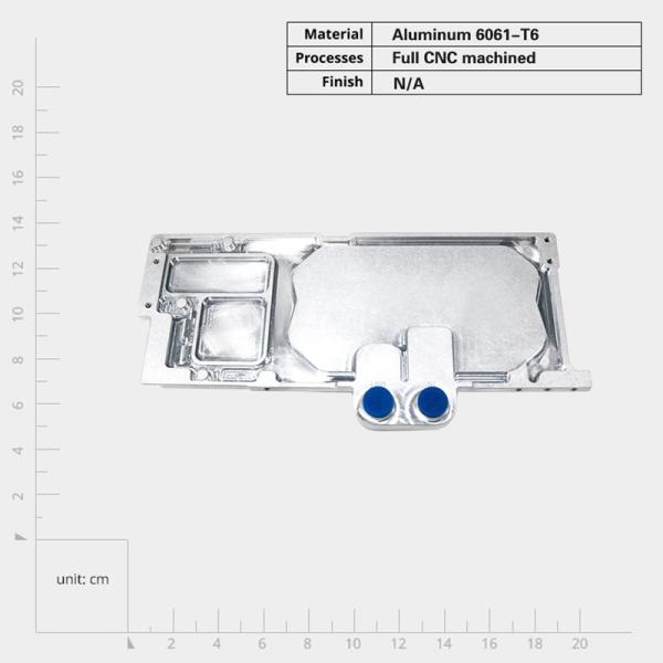 Aluminum Cold Plate Heat Sink With Conduction Heat Dissipation And Mounting