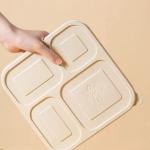 5 Compartment Biodegradable Food Containers Corn Starch Food Grade