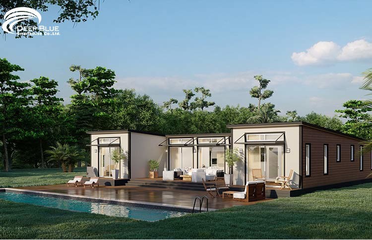Light Steel Frame Prefab Studio Mobile House Kits To Build