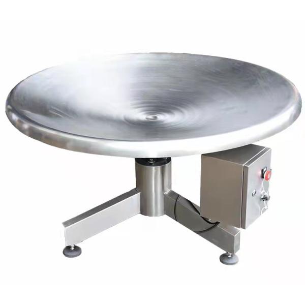 0.8m Height Packing Machine Accessories Table Rotary For Collecting Finish Product
