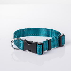 China Eco Friendly OEM ODM Custom Classic Nylon Pet Collar With Plastic Buckle wholesale