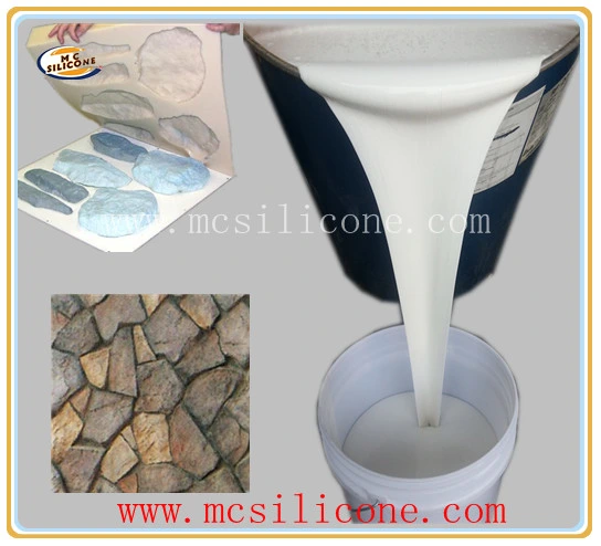RTV2 Silicone Rubber Material For Stone Wall Panel Molds Making Silicone