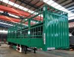 Aotong 3 Axles Semi Tralier for sheep cow pig transport Customers Optional