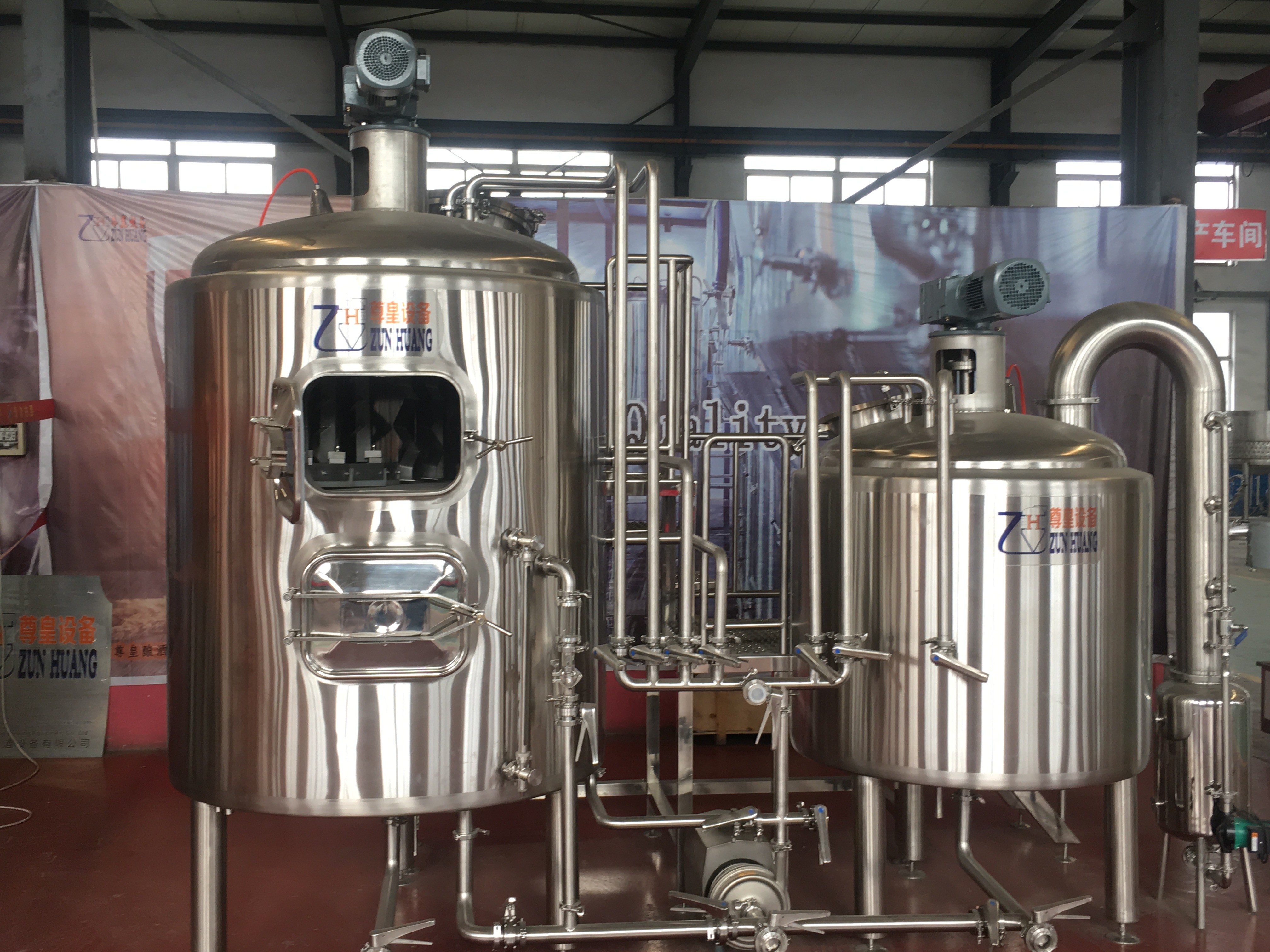 Home PLC Control 1000 Liter Micro Beer Brewing Equipment