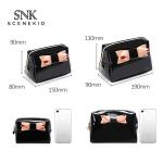 Portable Multi Functional Small Black Travel PU Makeup Bag