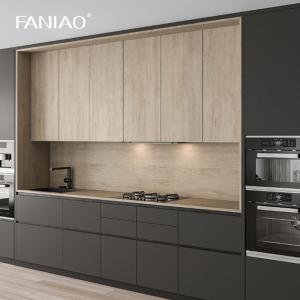 China Apartment Modern Minimalist Style Designs Complete Custom Home Furniture I Shaped Melamine Unit Cabinets Kitchen With Si wholesale