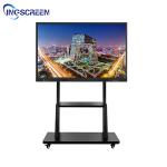86in Interactive Whiteboard Stand 150KG Flat Panel Mobile Rolling Flat Screen Tv