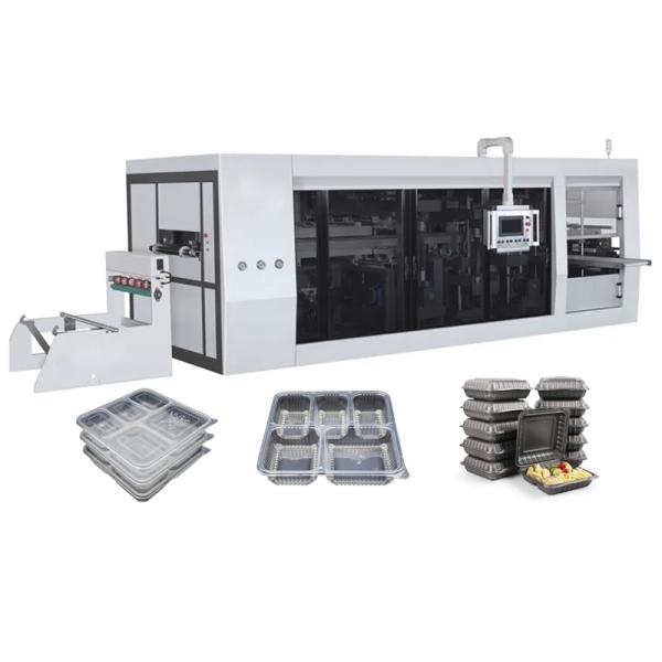 biodegradable 3 compartment takeaway food containers transparent plastic food container with lids making machine