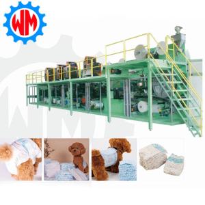 China High Efficiency Full Servo Pet Diaper Production Plant Professional 800pcs/Minute Diaper Maker wholesale