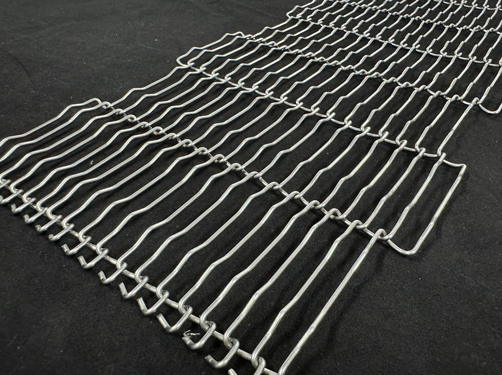 304 316 Stainless Steel Wire Food Pizza Oven Rod Ladder Chocolate Enrobing Chain Link Conveyor Belt