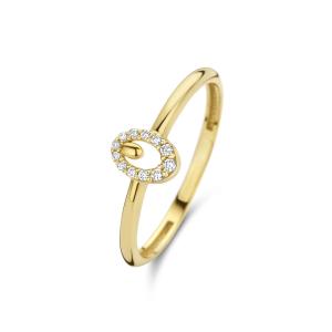 China 9K Gold Ring With Silver Diamond Engagement Ring For Women wholesale