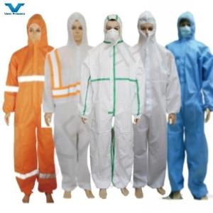 China Light Chemical Protective Clothing Disposable Sf PPE CE Type5 6 Nonwoven Coverall wholesale