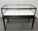 Stainless Steel Matte Black Jewelry Store Counter With Led Light Smart
