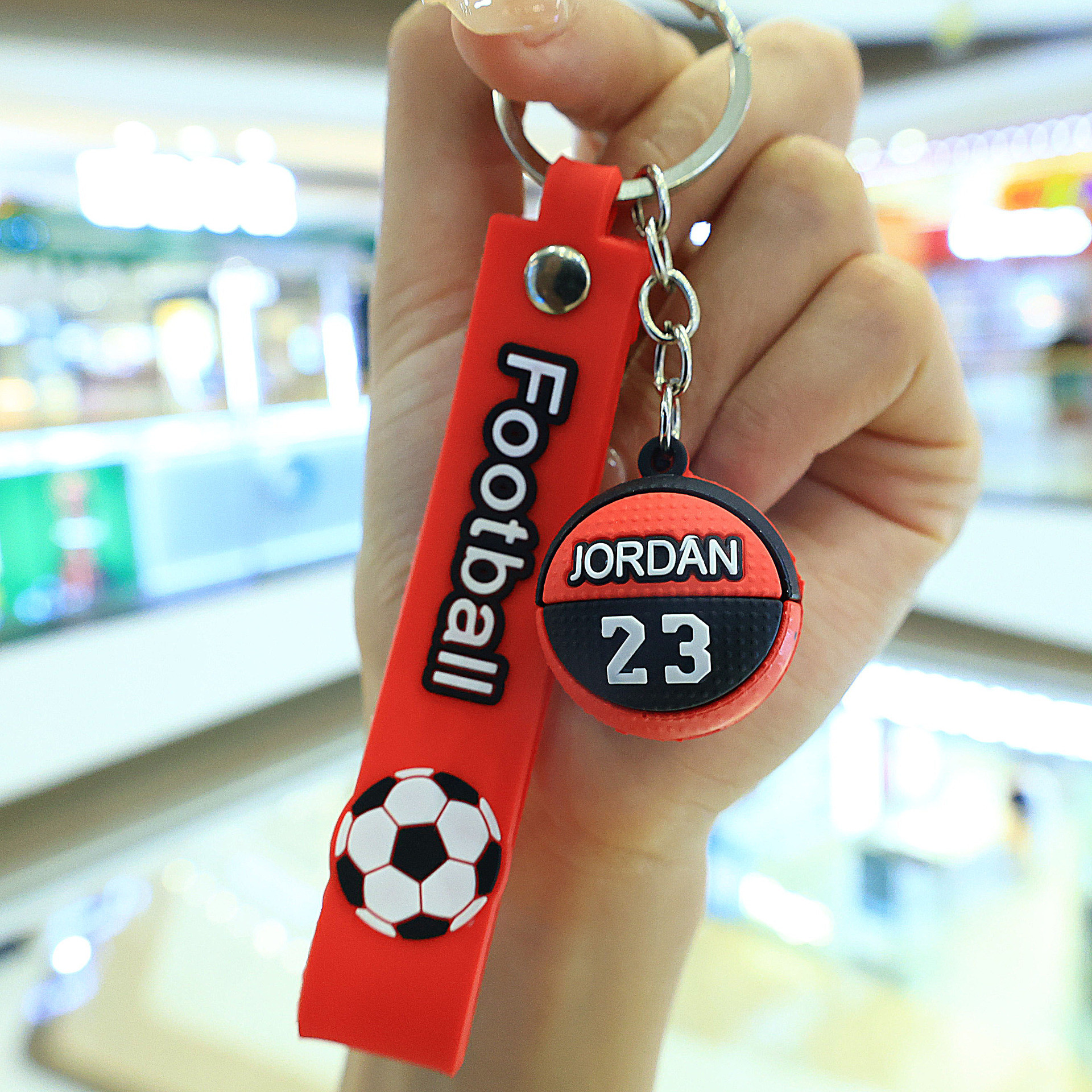 Football Keychains Accessories Cute Kawaii Key Chain Non-Toxic for Kids Boys Girls Women