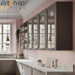Italian Style Cabinets Solid Wood Kitchen Cabinet with E1 Material Grade and