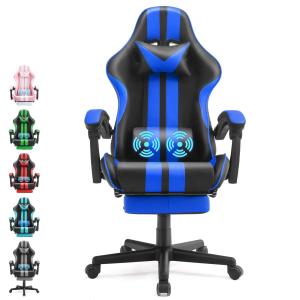 China Ergonomic Racing Style Gaming Chair with Headrest and Lumbar Support 300lb Capacity wholesale