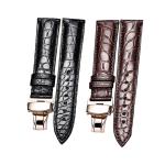 Genuine Tue Crocodile Leather Watch Band Belt Bracelet Wristband Clock Repair