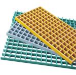 Metal Smelting Mesh Grating Flooring Green Fiberglass High Strength