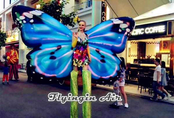 Quality Performance Inflatable Butterfly Wings Costumes for Event and Stage Supplies for sale