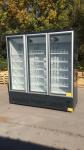220V Voltage Upright Glass Door Freezer Digital Thermostat Air Cooling R290