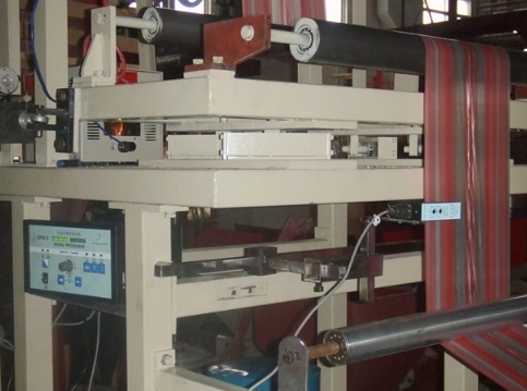 Mini Double Colors Strip Plastic Film Blowing Machine FB-F Smooth Surface