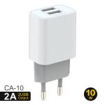 PC Fireproof European USB Wall Charger 100VAC Travel Power Adapter
