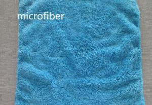 China Microfiber 30 * 30cm 300gsm Blue Coral Fleece Super Soft Car Hand Kitchen Cleaning Cloth wholesale