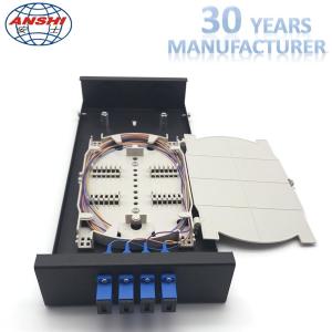China Metal Optical Fiber Distribution Box / Wall Mount Enclosure Easy Installations wholesale