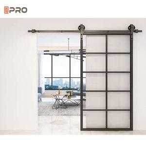China Interior Aluminum Sliding Glass Barn Door 96 X 80 For Bedroom wholesale