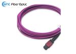 8M Digital Fiber Optic Cable LSZH OM4 50/125 Violet MTP Female Type B Elite