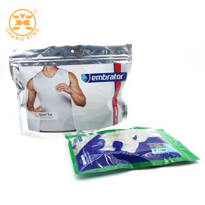 China BOPP Resealable Clothing Packaging Bags With Logo T Shirt Garment Plastic Packaging Bags wholesale