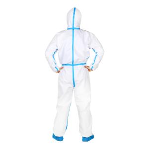China Taped Body Protection Surgical Hazmat Suit Asbestos Removal Waterproof Disposable Coverall wholesale