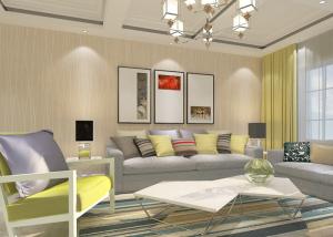 China Stripes Grey and White Pink Modern Removable Wallpaper Home Decoration Eco - friendly wholesale