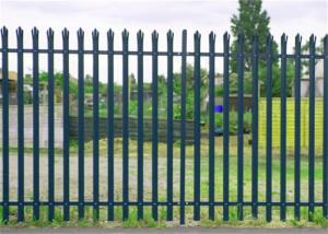 China Anti-intruder rust proof durable iron w pale perimeter fence garden building metal fencing euro palisade fence panel wholesale